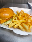 Cheese Burger with Chips